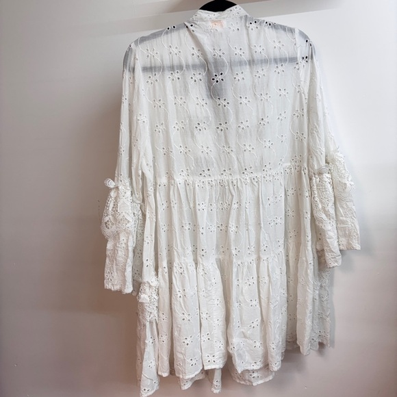 White Boho Top Dress - Picture 3 of 3